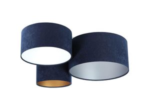 5902751348552 - 080-02-042 Deckenleuchte Trio marineblau weiß silber gold 3 x E27 L91cm H30cm dimmbar