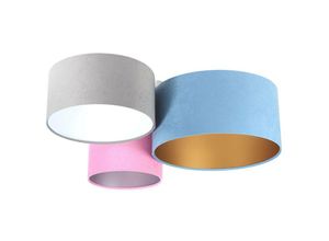 5902751348637 - 080-01-094 Deckenleuchte Trio blau grau rosa weiß silber gold 3 x E27 L91cm H30cm dimmbar - Bps Koncept