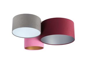 5902751348651 - 080-02-038 Deckenleuchte Trio violett grau pink silber gold 3 x E27 L91cm H30cm dimmbar - Bps Koncept