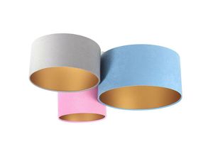 5902751348699 - 080-02-094 Deckenleuchte Trio blau grau rosa gold 3 x E27 L91cm H30cm dimmbar - Bps Koncept