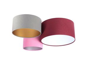 5902751348705 - 080-03-037 Deckenleuchte Trio violett grau rosa weiß silber gold 3 x E27 L91cm H30cm dimmbar - Bps Koncept