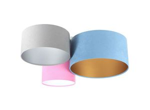 5902751348750 - 080-03-094 Deckenleuchte Trio blau grau pink silber gold 3 x E27 L91cm H30cm dimmbar - Bps Koncept