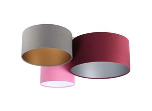 5902751348767 - 080-04-038 Deckenleuchte Trio violett grau pink silber gold weiß 3 x E27 L91cm H30cm dimmbar - Bps Koncept