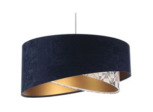 5902751349061 - 060-136 Hängeleuchte Galaxy marineblau beige gold 1 x E27 ø 50cm H105cm dimmbar - Bps Koncept