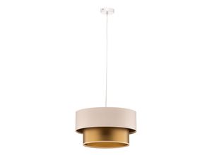 5902751349474 - Hängelampe Dorina creme gold Ø 40cm