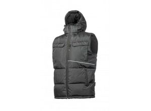 5902801435201 - Hogert - Högert isolierte Winterweste mit Kapuze schwarz Borger 2XL