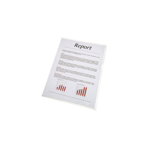 5902812548525 - Sichthüllen Standard 54852 A4 transparent genarbt oben & rechts offen 009mm 5902812548525 100 Stück