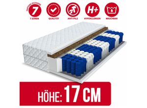 5902846903994 - FDM - Matratze 120x200 vida 7 Zonen H3 Premium Taschenfederkern Kokos federkern 17cm