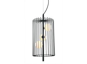 5902854530076 - Hayden - Modern Hanging Pendant Black 3 Light mit schwarzem weißem Farbton G9 - Italux