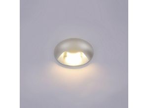 5902854530106 - Basilio - Moderne LED-Außenwandleuchte Silber Warmweiß 3000K 150lm IP44 - Italux