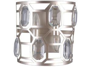 5902854530854 - Momento - Moderne Wandleuchte Champagner Silber 2 Licht E14 - Italux