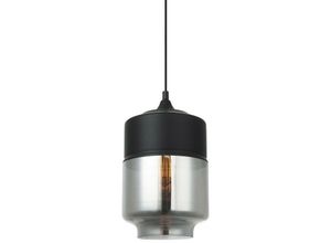 5902854532070 - Molina - Modern Hanging Pendant Black 1 Licht mit Schwarz Smoky Shade E27 Dimmbar - Italux