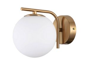 5902854532438 - Raddi - Moderne Wandleuchte Golden 1 Light mit weißem Schirm G9 - Italux