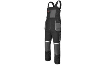 5902869794258 - Arbeitslatzhose mit Kniepolstertaschen grau mit reflektierenden Elementen 46