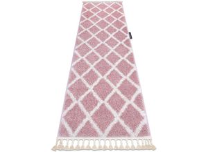 5902921062134 - Rugsx - Teppich Läufer berber troik rosa - in die Küche Halle Korridor pink 60x300 cm