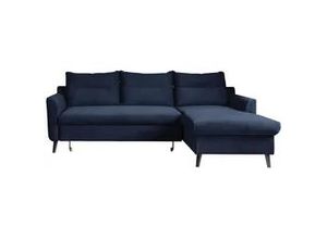 5902963465122 - Eckschlafsofa in Dunkelblau ́STYLISH STAN DUNKELBLAU ́