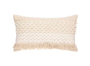 5902973431308 - Atmosphera - Dekokissen Cot Sand Baumwolle Boho 30 x 50 cm