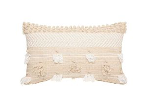 5902973431315 - Atmosphera - Dekokissen Cot Sand Baumwolle Boho 30 x 50 cm