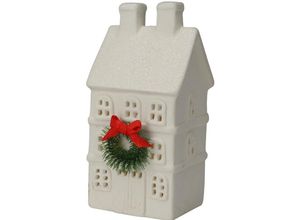 5902973434880 - Weihnachtsfigur Haus mit glitzerndem Dach