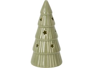 5902973434927 - Weihnachtsbaum aus Porzellan mit LED-Beleuchtung 14 cm