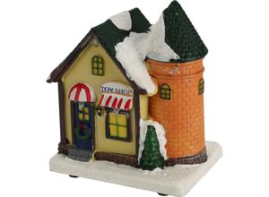 5902973435542 - Home Styling - Dekofigur Weihnachtshaus 10 x 14 cm