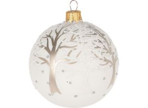 5902973437027 - Home Styling - Weihnachtskugel aus Glas glitzernd ø 8 cm