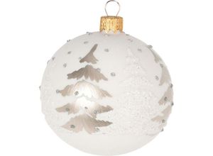 5902973437089 - Home Styling - Weihnachtskugel aus Glas glitzernd ø 10 cm