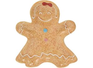 5902973437140 - Home Styling - Servierplatte cookie Lebkuchenfigur 22 x 19 cm