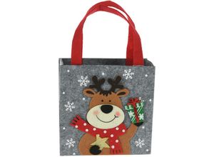 5902973437683 - Home Styling - Weihnachtstasche für Geschenke Filz 18 x 18 cm