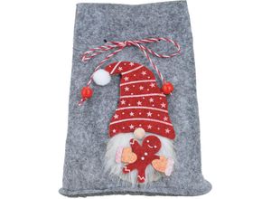 5902973437737 - Home Styling - Weihnachtssack mit Wichtelmännchen 12 x 145 cm