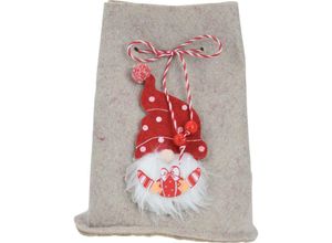 5902973437744 - Home Styling - Weihnachtssack mit Wichtelmännchen 12 x 145 cm