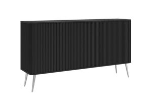 5903025027937 - Selsey - Ovarlo - Sideboard Schwarz mit Metallbeinen 163 cm