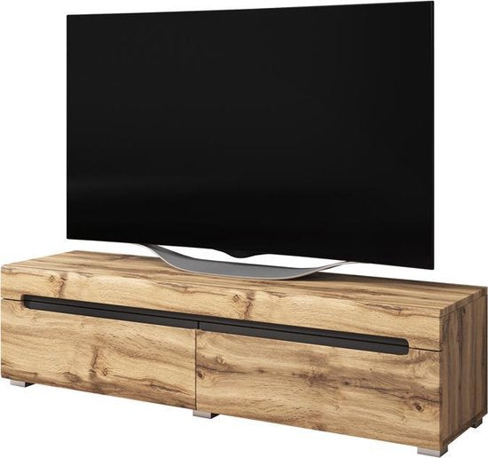 5903025132266 - TV-Schrank TV-Möbel Taylor Design 140 cm braun Holzstruktur