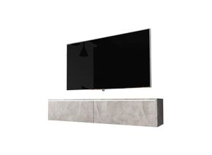 5903025135366 - Selsey - Kane - TV-Element stehend hängend Beton mit led 140 cm 5903025135366 - Selsey - Kane - TV-Element stehend hängend Beton mit led 140 cm