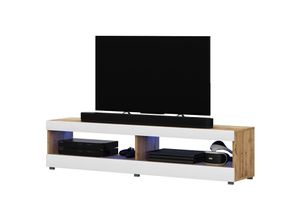 5903025329567 - Selsey - viansola - TV-Schrank - 100 cm - Lancaster-Eiche   Weiß glänzend