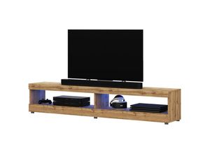 5903025329628 - Selsey - viansola - TV-Schrank Lancaster Eiche Matt mit led 140 cm