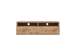 5903025392752 - Rednaw - TV-Schrank   modernes TV-Board für Wohnzimmer stehend   hängend 100 cm breit (Wotan Eiche Matt ohne led) - Selsey