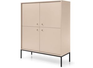 5903025594514 - Monne Highboard Hochkommode Beige im Vintage Look - Selsey