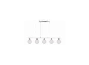 5903034803270 - Oden Hängelampe Chrom 5x40W G9 weißer Schirm