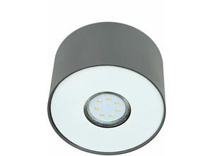 5903139600699 - Licht-erlebnisse - Decken Spot Strahler point Ø13cm Anthrazit rund - Silber Graphit