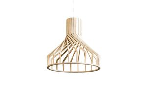 5903139633390 - Nowodvorski Lighting Hängeleuchte Bio S mit Holz-Käfigschirm GU10