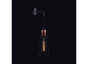 5903139660594 - Nowodvorski Lighting Wandleuchte Workshop A mit Käfigschirm lange Form