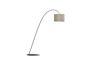 5903139681896 - Nowodvorski Lighting Bogenlampe Alice mit Textilschirm grau