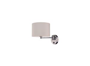 5903139898096 - Nowodvorski Lighting Wandleuchte Hotel Ecru mit Textilschirm beige