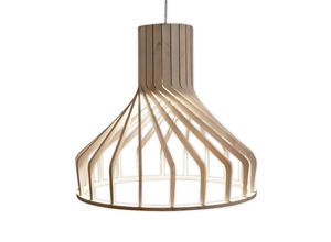 5903139984799 - Nowodvorski Lighting Hängeleuchte Bio S mit Holz-Käfigschirm E27