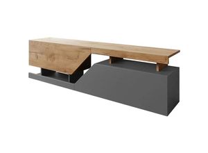 5903211031465 - Habitat Et Jardin - TV-Möbel Ceelias - 160 x 46 x 35 cm - Grau Braun