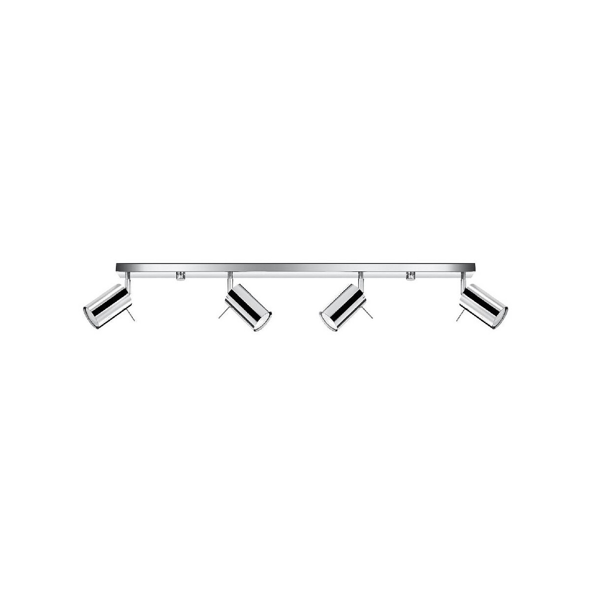 5903282707306 - SL0731 Deckenleuchte ring 4L Chrom l 80cm b 6cm h 16cm GU10 40W dimmbar - Sollux