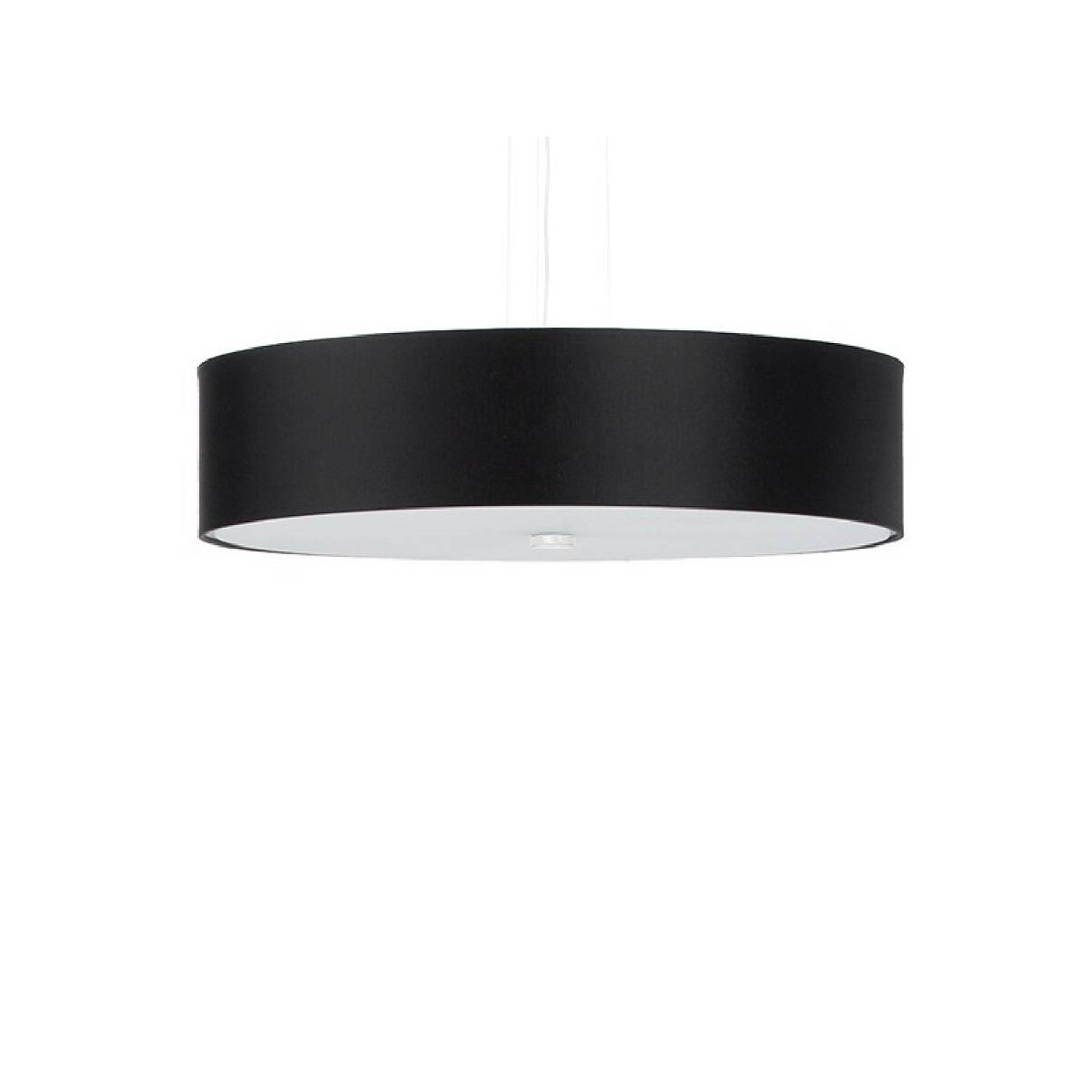 5903282707573 - Cylindrical Pendant Light Black 50cm E27 Zylindrische Pendelleuchte Schwarz 50cm E27