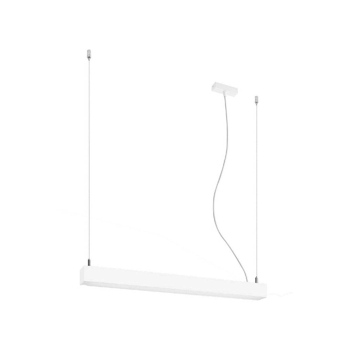 5903282714809 - Sollux - Integrated led 65cm Linear Straight Bar Pendant Light White 3000K Integrierte led 65cm Linear Straight Bar Pendelleuchte Weiß 3000K