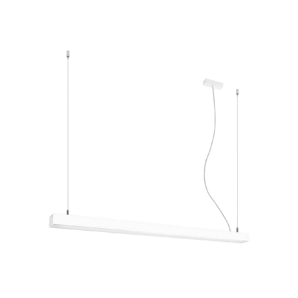 5903282715165 - Sollux - Integrated led 115cm Linear Straight Bar Pendant Light White 3000K Integrierte led 115cm Linear Straight Bar Pendelleuchte Weiß 3000K